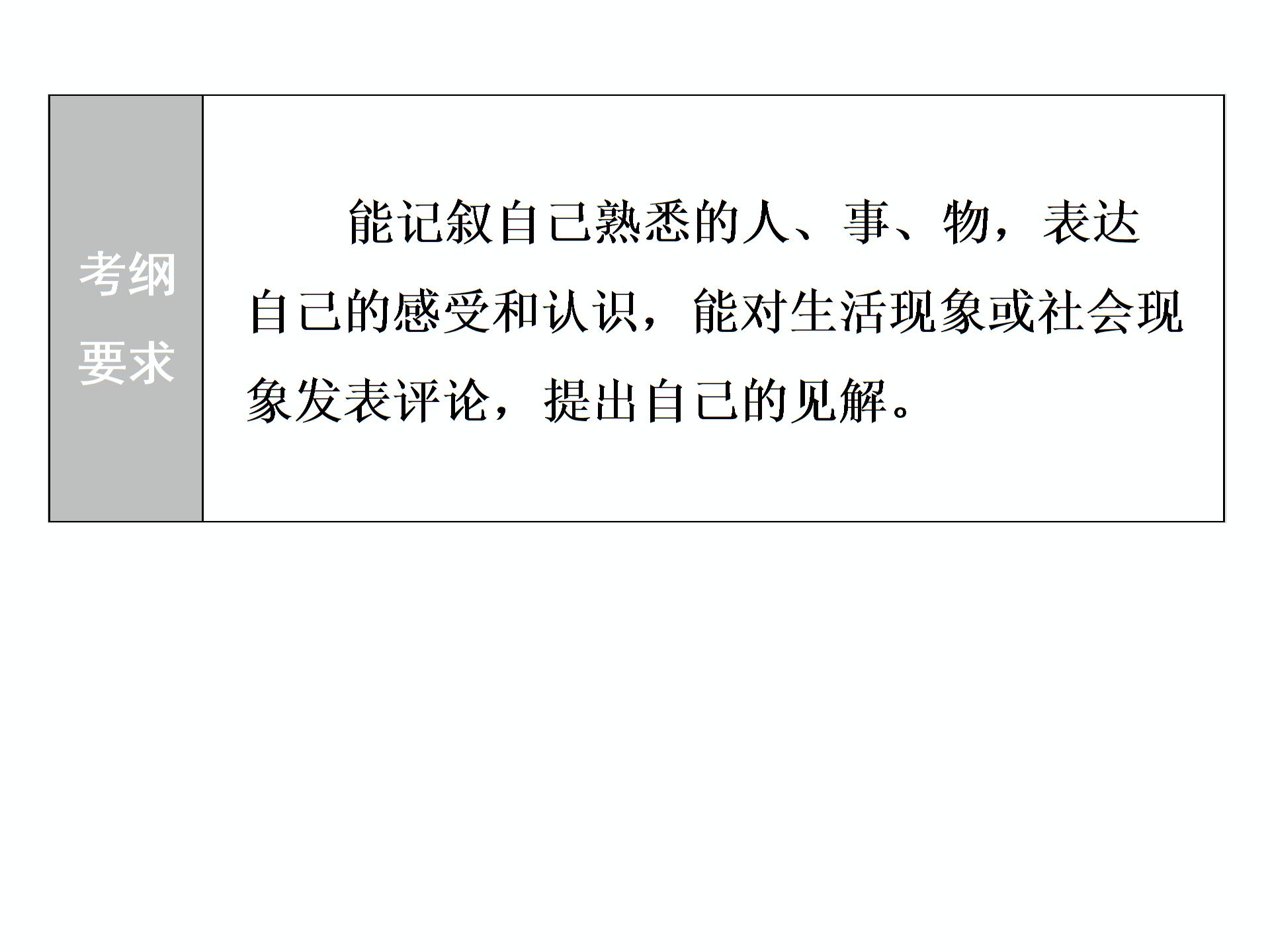 2019届深圳中考语文复习 第三部分  写作升格(共231张PPT)