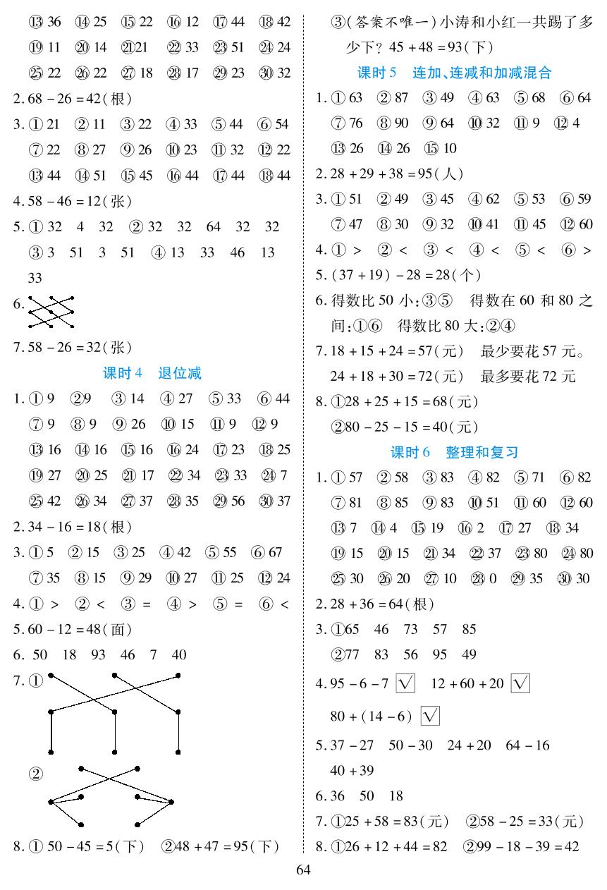 第06单元 表内乘法（二）-2019-2020学年二年级上学期玖典口算应用双突破(人教新课标)