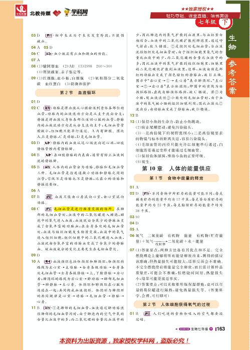 第8章 章末好时光-七年级生物下册【1+1轻巧夺冠课堂直播】北师大版