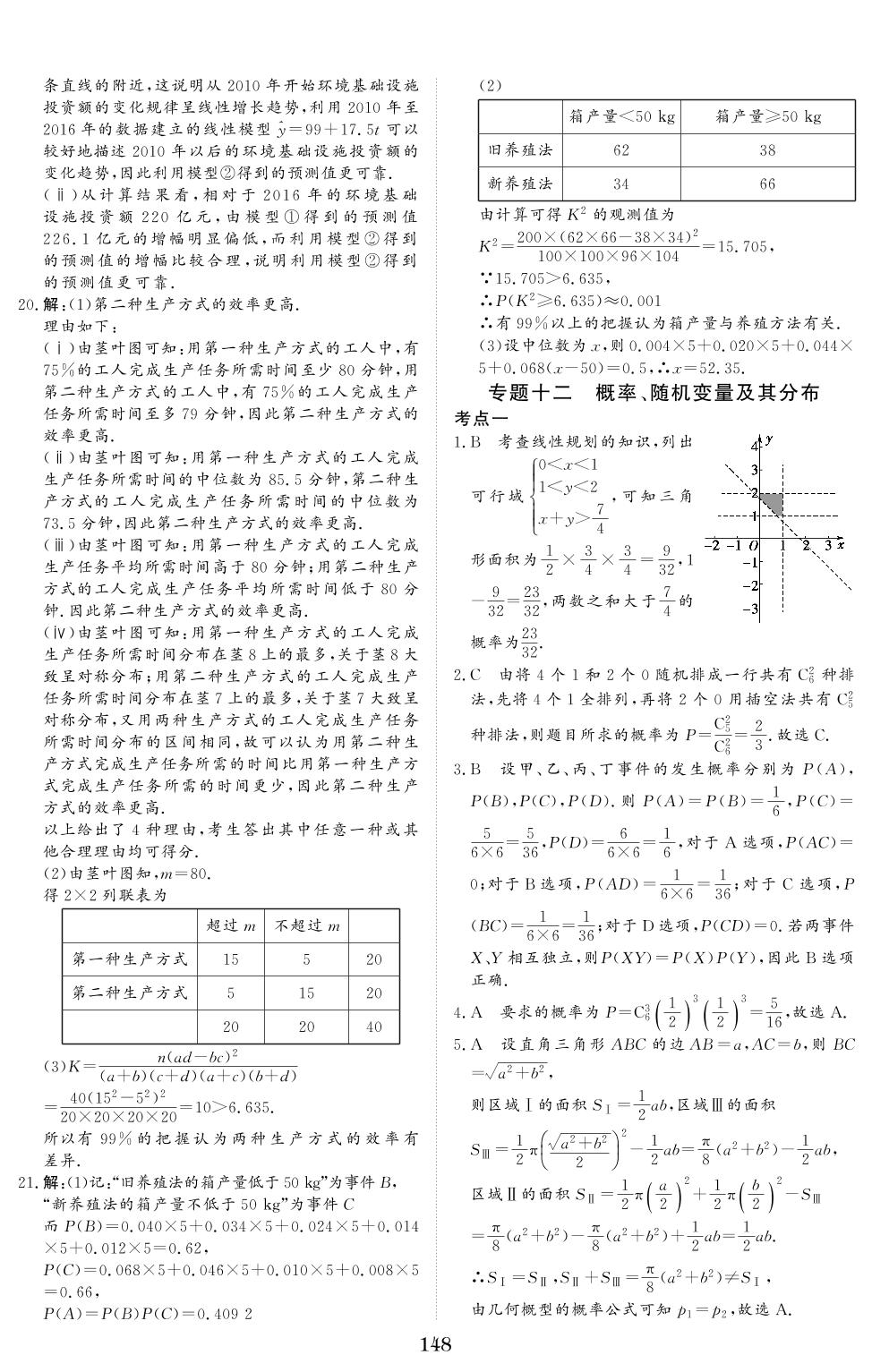 专题十二 概率、随机变量及其分布-【创新教程】2017-2021五年高考数学真题分类汇编（新高考）