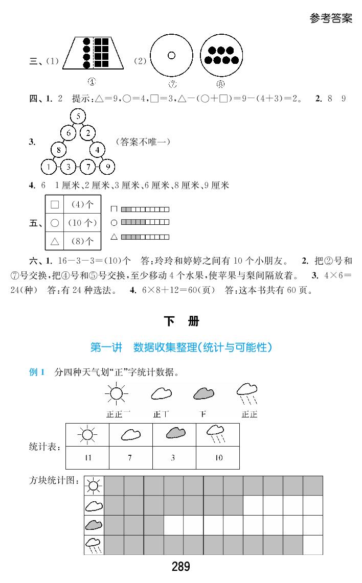 第一讲 数据收集整理(统计与可能性)-二年级下册数学【新思维小学奥数全解】人教版