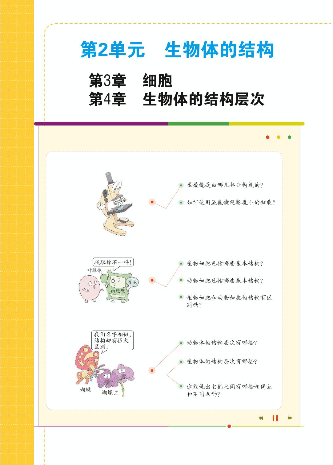 2.3.1 细胞的基本结构和功能-【教材解读】2023秋七年级上册初一生物（北师大版)