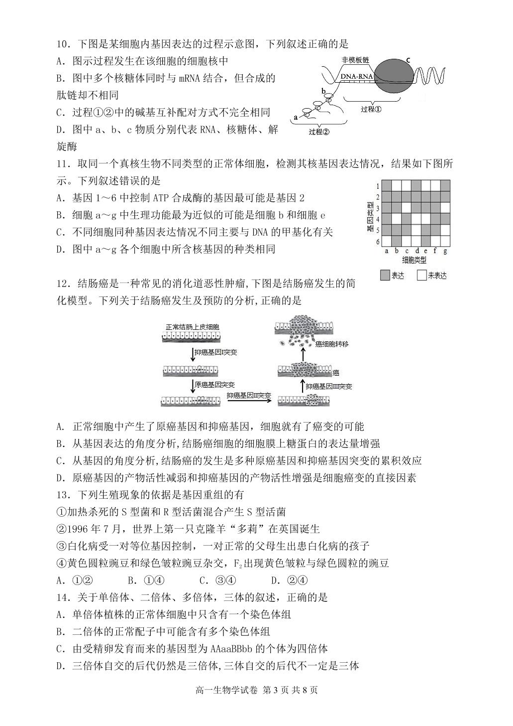 辽宁省丹东市2022-2023学年高一下学期期末考试生物试题