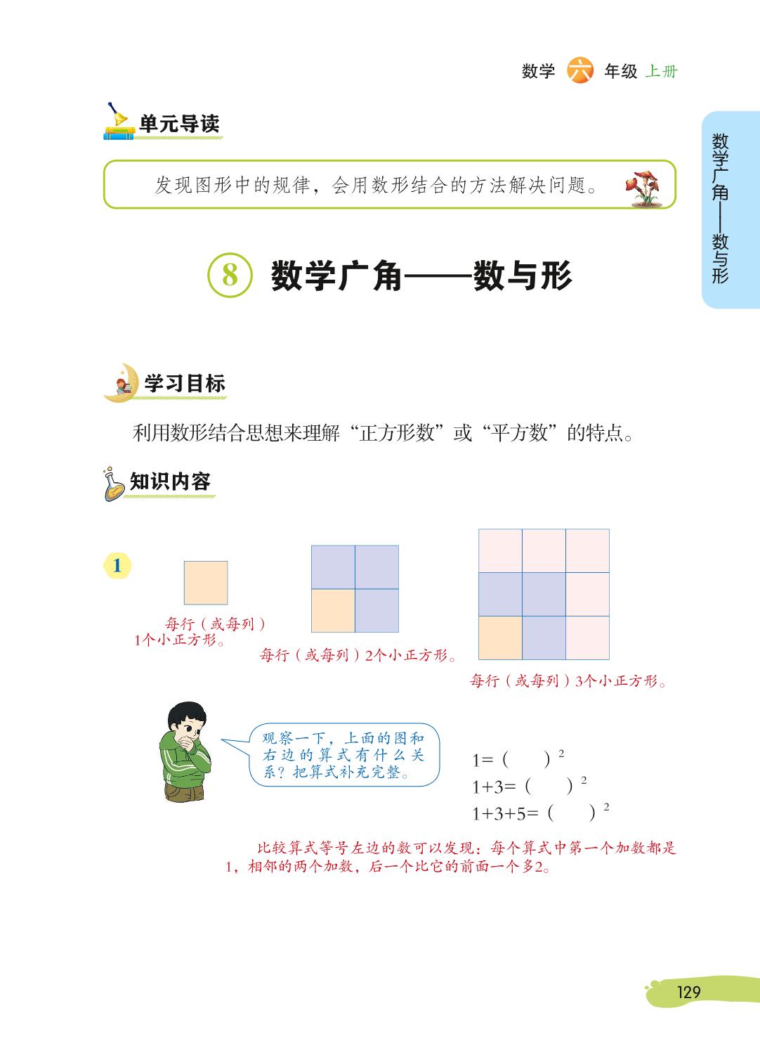 8  数学广角——数与形-【博小优课堂笔记】小学同步2023-2024学年六年级数学上册