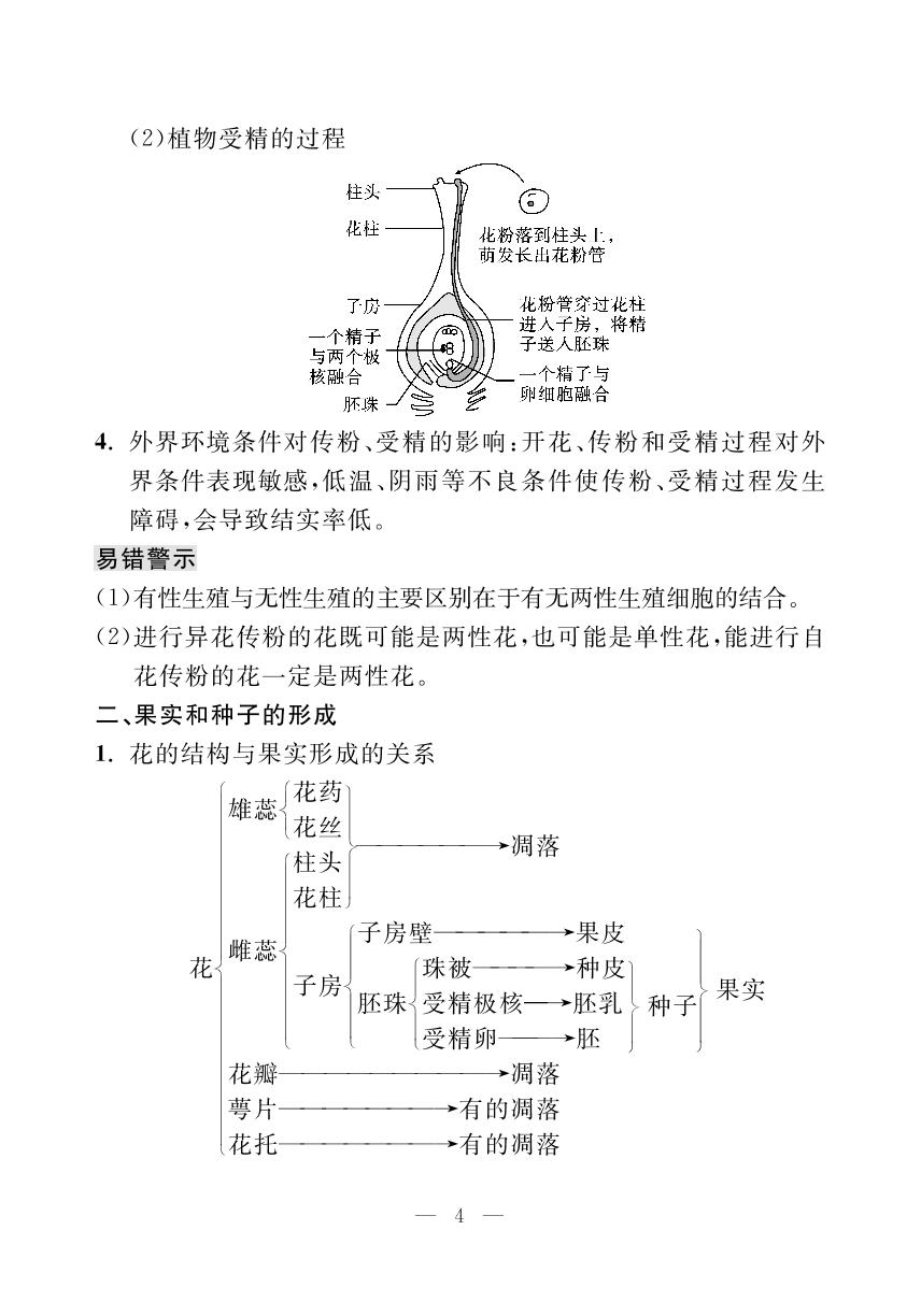 第8单元 生物的生殖、发育与遗传(速记手册)-【探究在线】2023-2024学年八年级下册生物高效课堂导学案（苏教版）