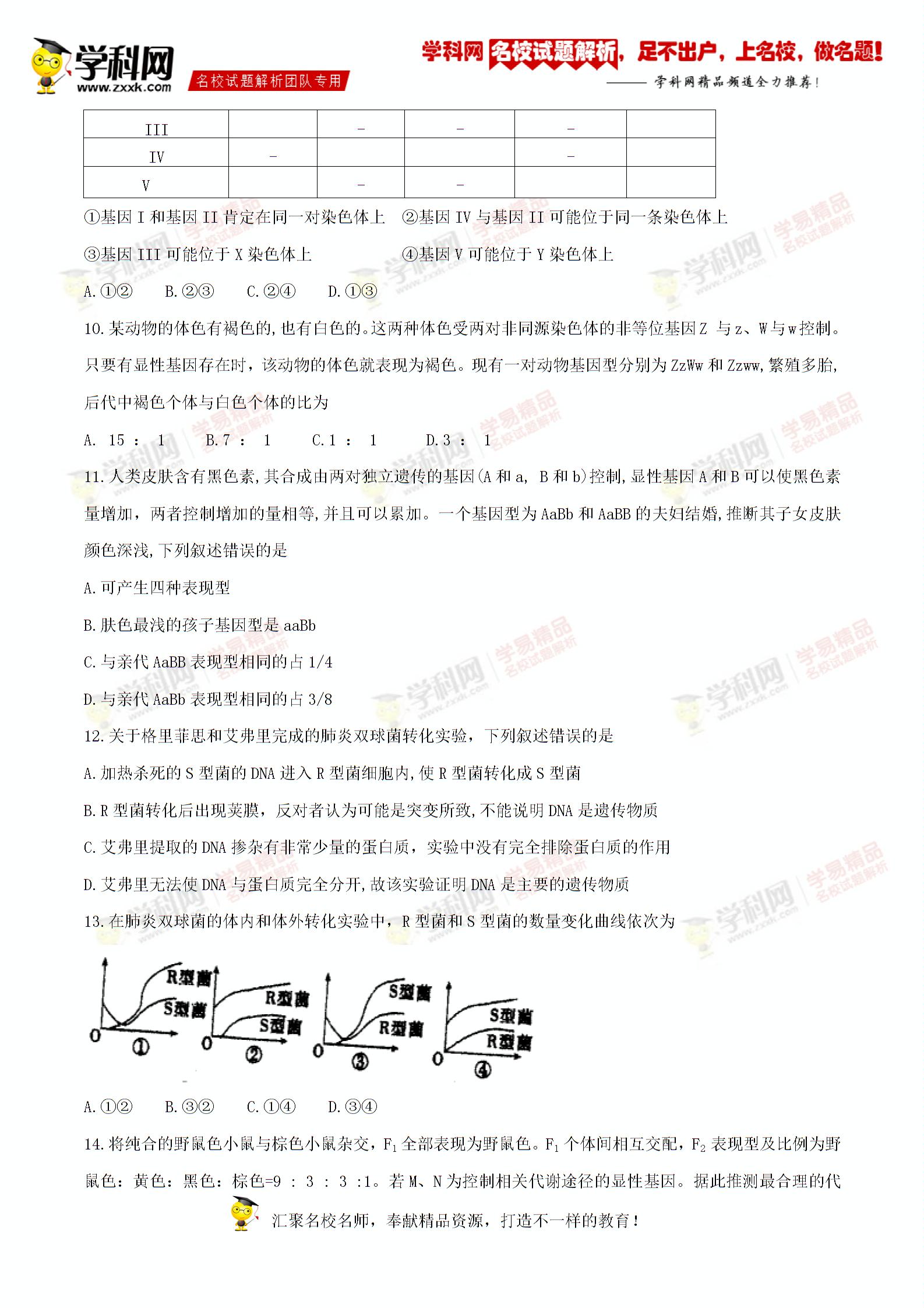 精品解析：江苏省泰州中学2017届高三上学期第一次月考生物试题解析