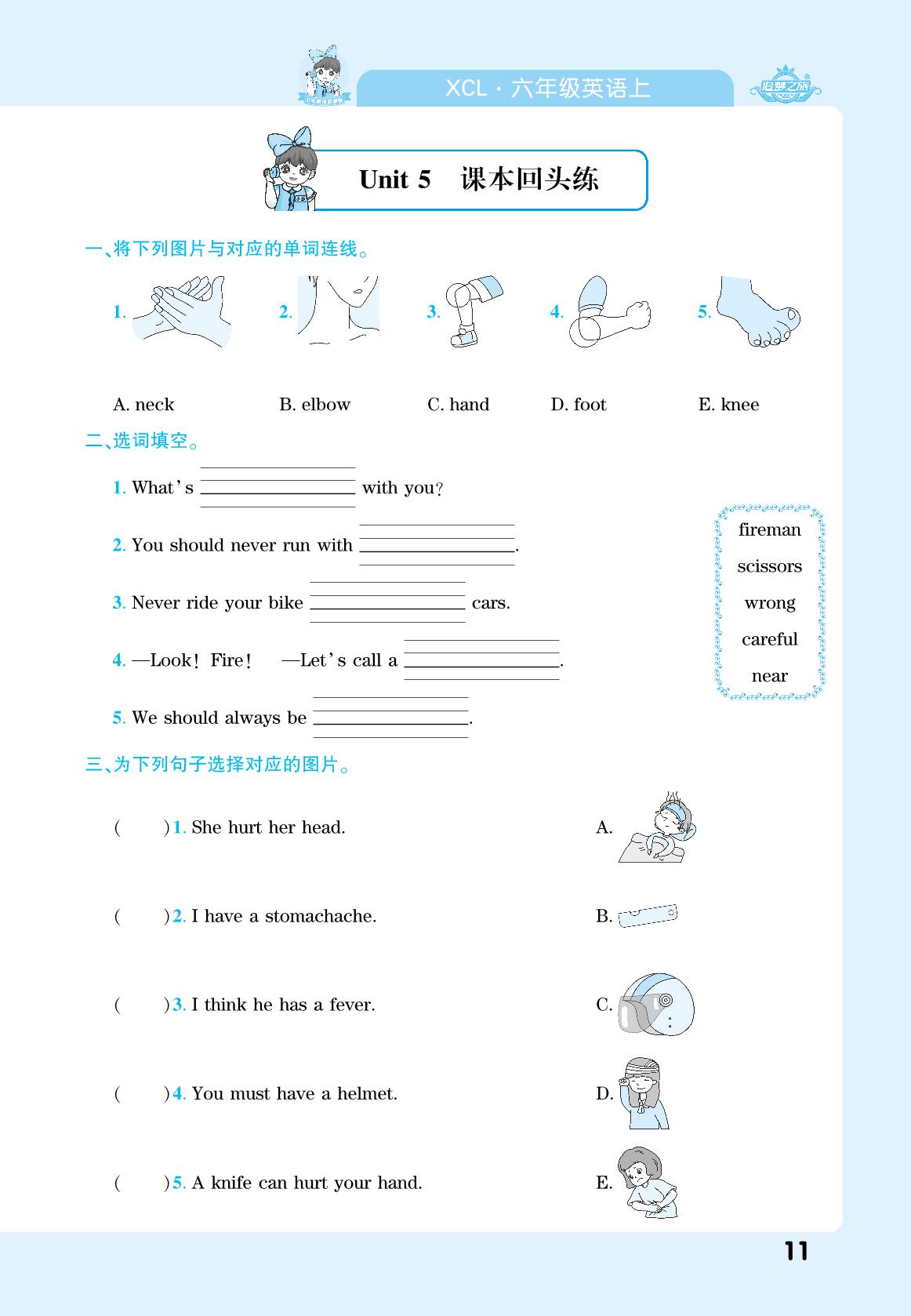 Unit 5-Unit 6 课本回头练-【追梦之旅·期末真题篇】2024-2025学年六年级英语上册（湘鲁版 河南专用）
