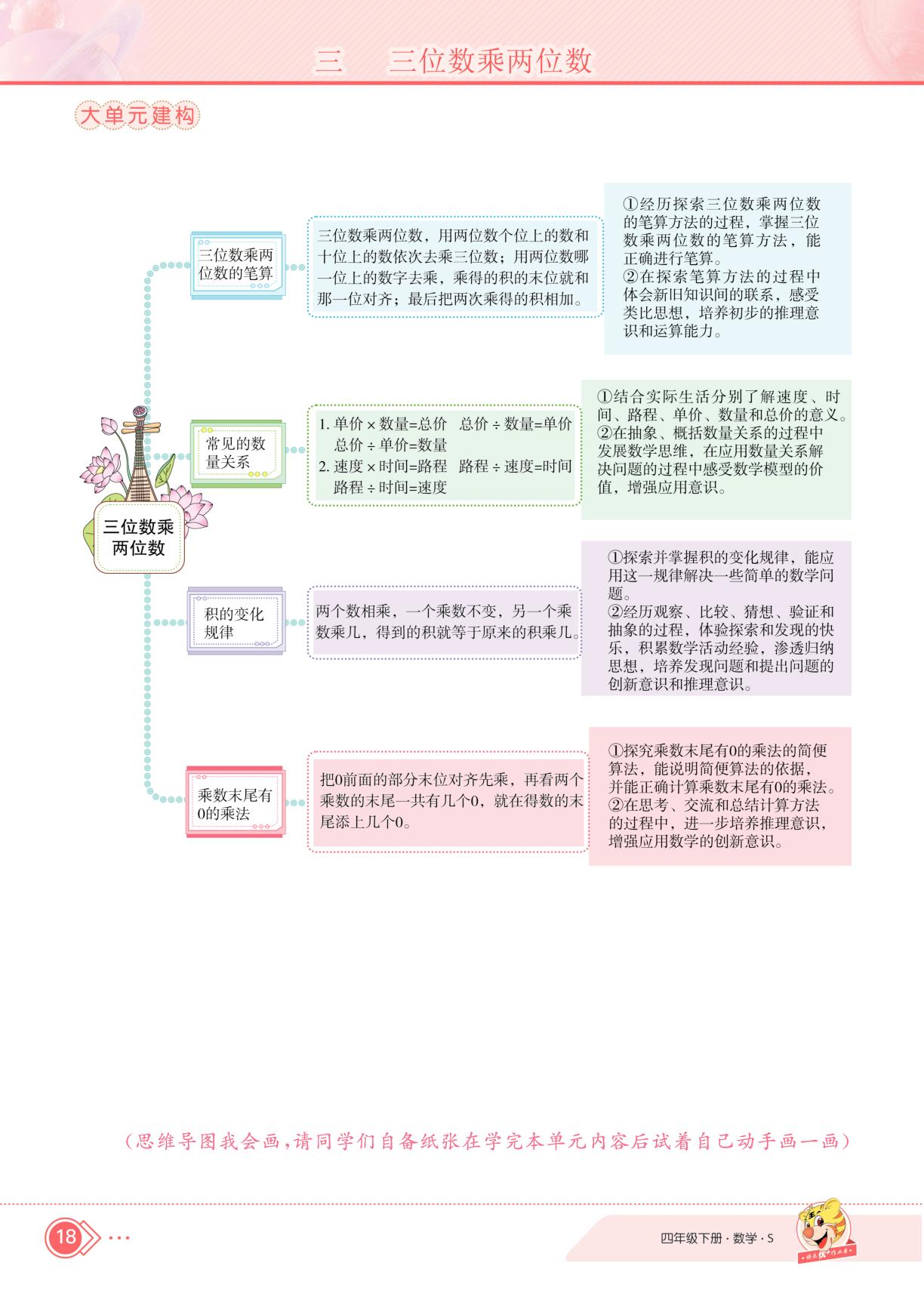 3 三位数乘两位数-【快乐优+】2024-2025学年四年级下册数学作业本（苏教版）
