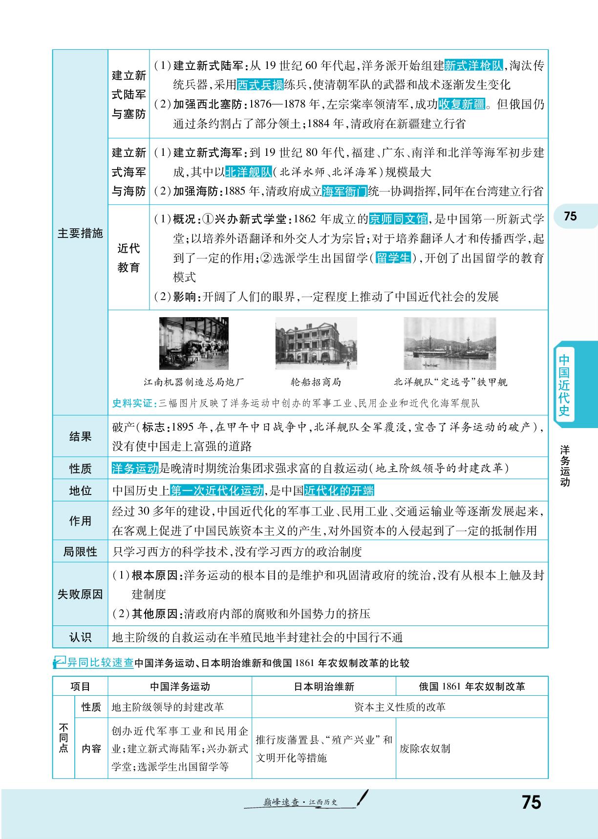 第二单元 近代化的早期探索与民族危机的加剧-【一战成名新中考】2024江西中考历史巅峰速查