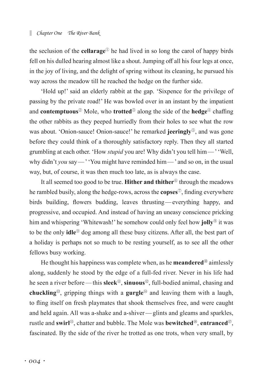 Chapter1 The River Bank河堤-双语名著无障碍阅读丛书——《柳林风声The Wind in the Willows》