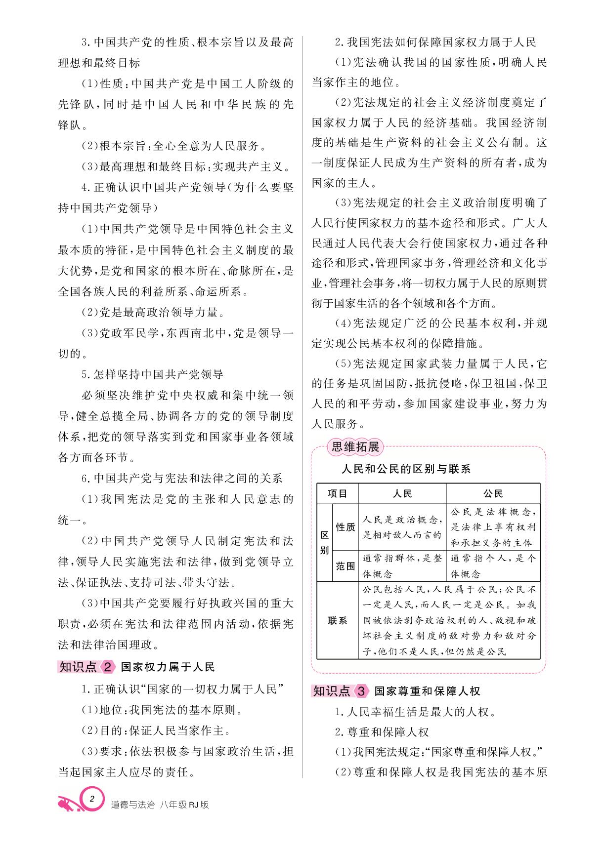 第一单元 第一课 维护宪法权威-【支点】2024-2025学年八年级下册道德与法治（统编版）
