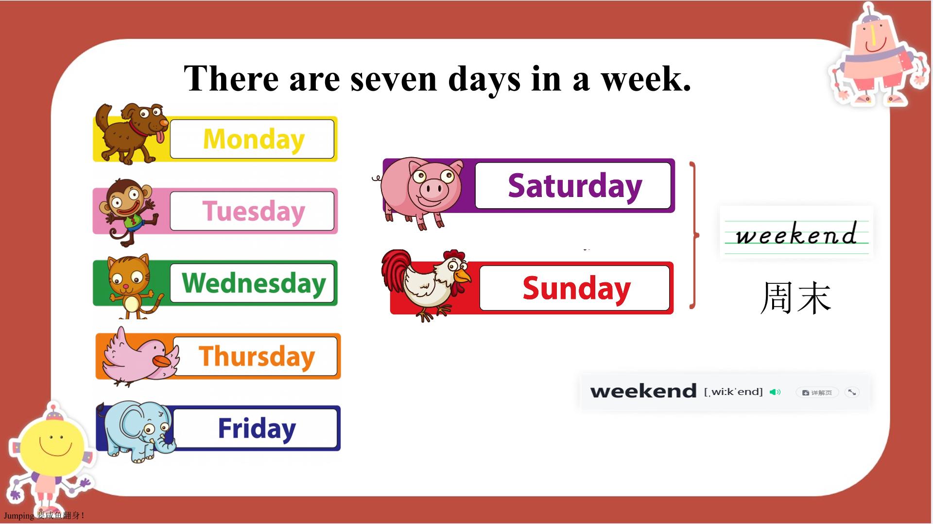 Unit 4 Weekend Activities Part A （课件）-2025-2026学年闽教版（2012）英语五年级上册