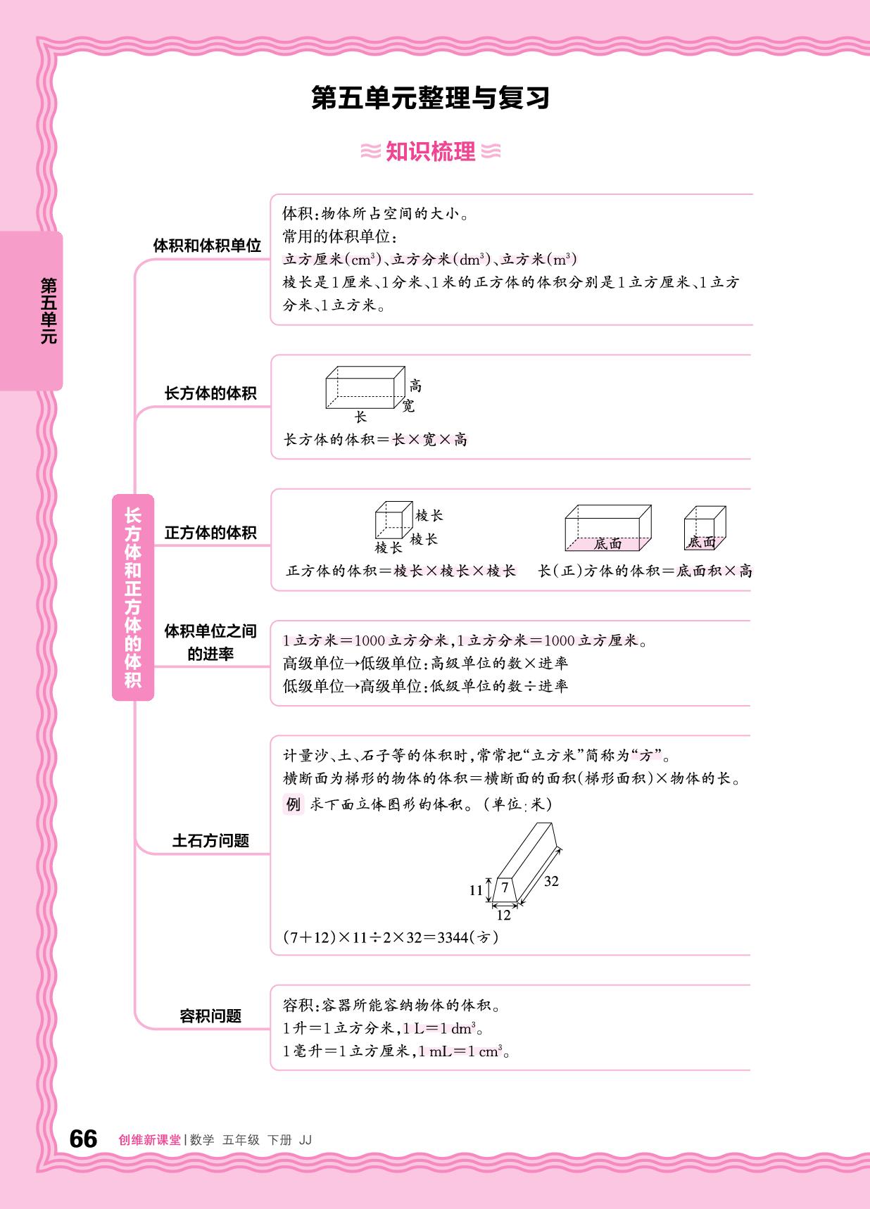 第五单元  整理与复习&过关检测-【王朝霞创维新课堂】2025-2026学年五年级下册数学同步优化训练(冀教版)
