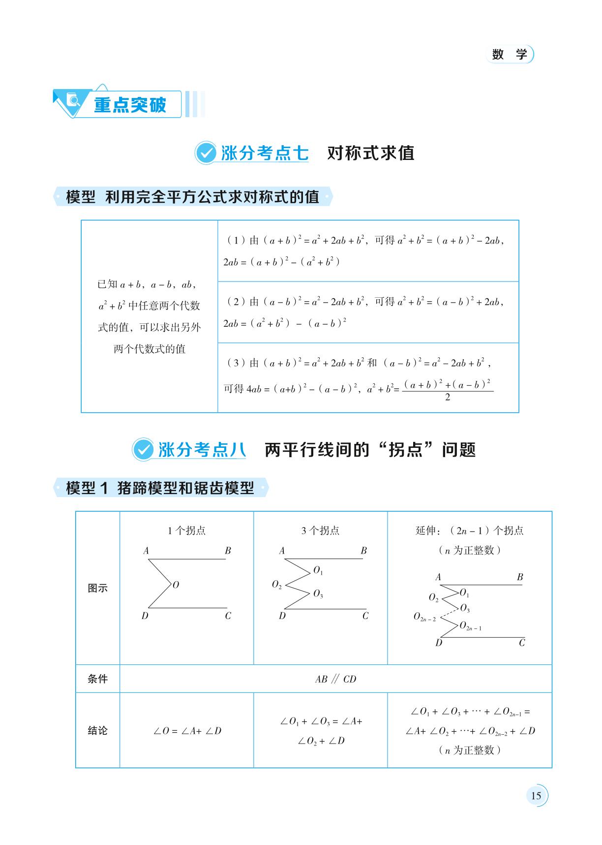 数学重点突破（北师大版）-【期末冲刺优选卷】2025-2026学年七年级下学期期末抢分优选14套考点梳理册