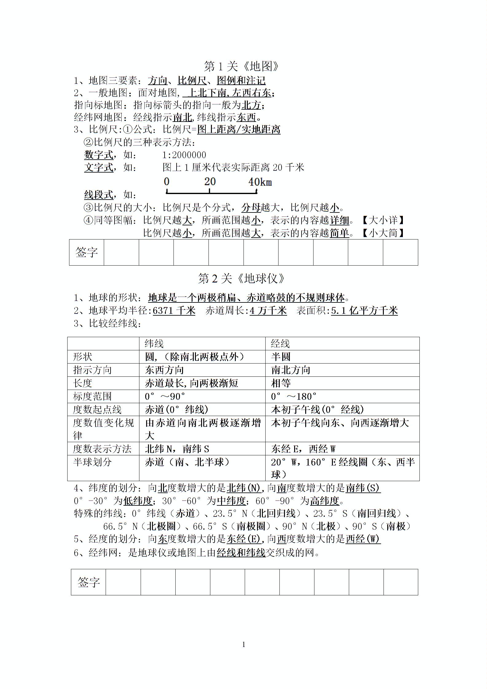 长沙市长郡双语2019湘教版地理中考完整知识点